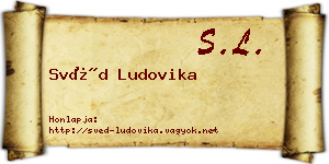 Svéd Ludovika névjegykártya